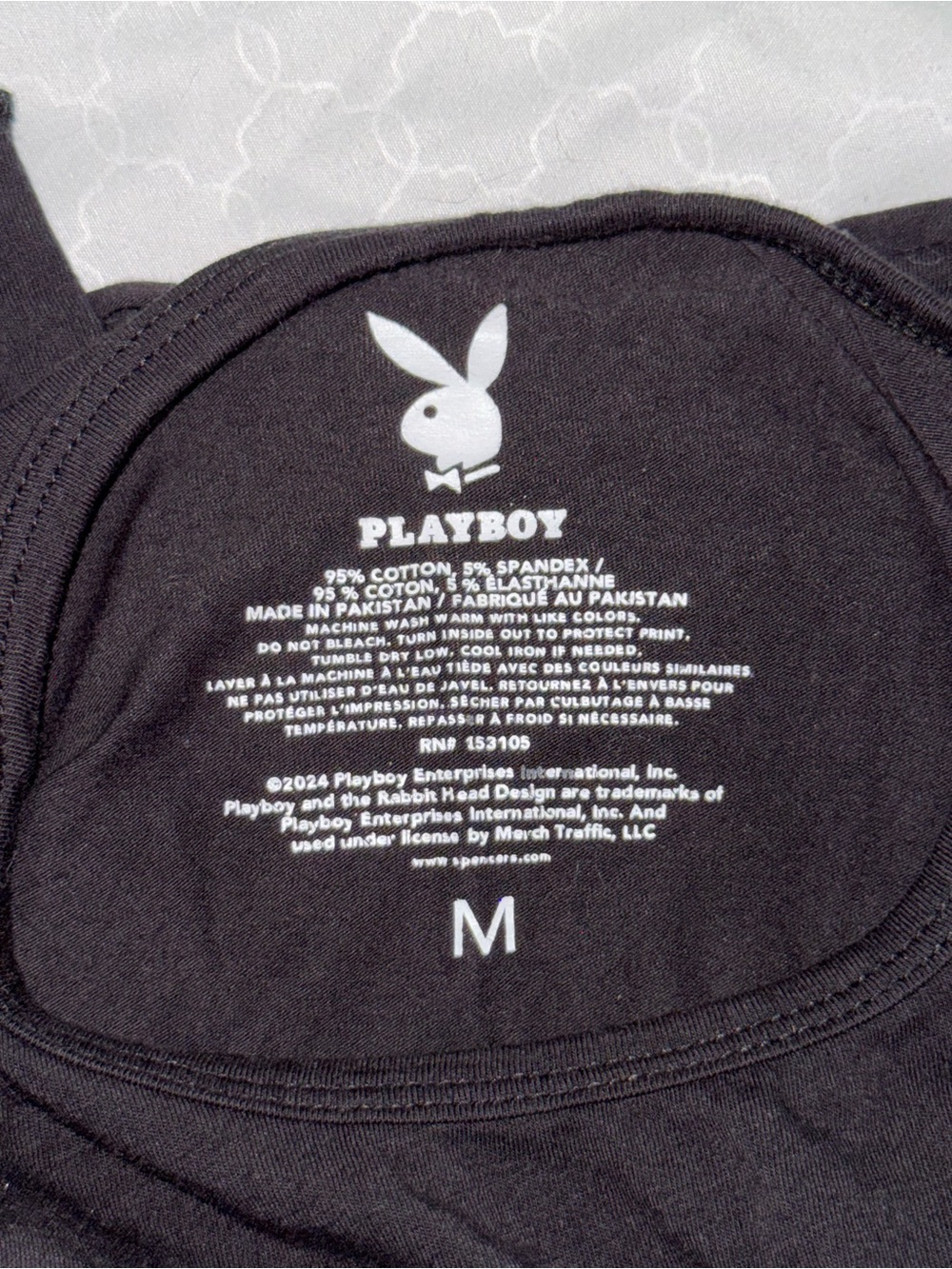 Playboy Rhinestone Baby Tee - Picture 6 of 6